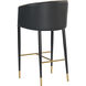 Asher 41.75 inch Sparrow Grey / Napa Black Barstool